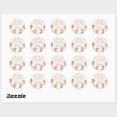 Sticker Rond Fée automne Topper Fille Anniversaire Favoriser ro (Feuille)