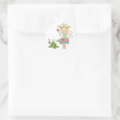 Sticker Rond Fée de grenouille - T-shirts blonds et cadeaux (Sac)