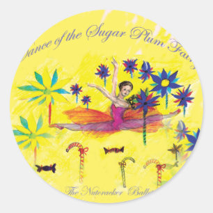 Sticker Rond Fée de prune de sucre