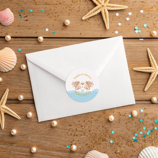 Sticker Rond Fée Fairy Fairy Fairy Fairy Fairy Faid Anniversair