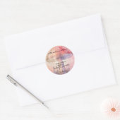 Sticker Rond Fée fly agaric shower de bébé (Enveloppe)