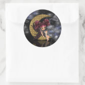 Sticker Rond fée mignonne d'autocollants féeriques gothiques de (Sac)