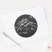 Sticker Rond Fée morte par BurnsInHell (Enveloppe)