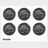 Sticker Rond Fée morte par BurnsInHell (Feuille)