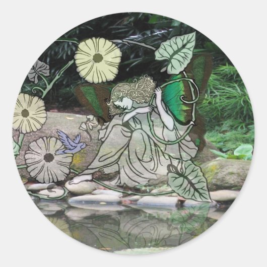 Sticker Rond Fée par le Water2 (Devant)