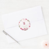 Sticker Rond Fée premier anniversaire Enchanted Forest Champign (Enveloppe)