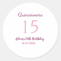 Fée rose 15e anniversaire simple moder quinceanera