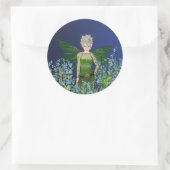 Sticker Rond Fée verte - Oubliez-Moi-Pas-Ne-Pas (Sac)