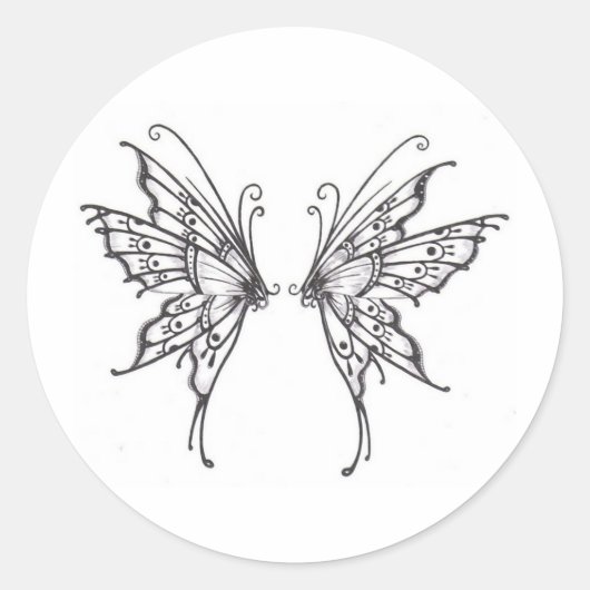 Sticker Rond Fée WINGS (Devant)