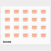 Sticker Rond Feel the Glow (Feuille)