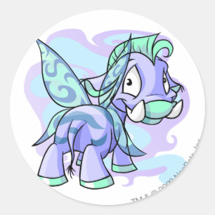 Sticker Rond Féerie Moehog