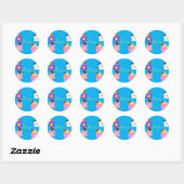 Sticker Rond Fées (Feuille)