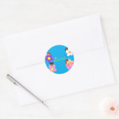 Sticker Rond Fées (Enveloppe)