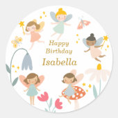 Sticker Rond Fées magiques (Devant)