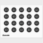 Sticker Rond Feisty 40 (Feuille)