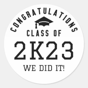 Sticker Rond Félicitations à la promotion 2K23