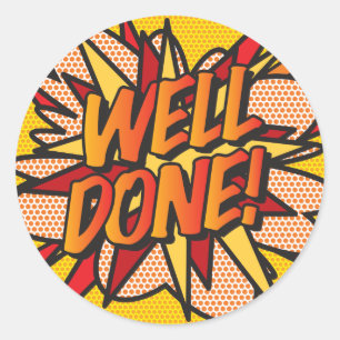 Sticker Rond Félicitations Prix de la bande dessinée moderne et