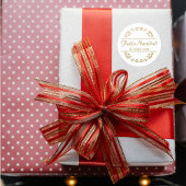 Sticker Rond Feliz Navidad