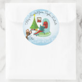 Sticker Rond Feliz Navidad salsa de piment Noël à (Sac)