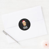 Sticker Rond Feliz Navidood Goldendoodle (Enveloppe)