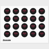 Sticker Rond Femboy Magnet Design (Feuille)
