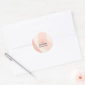 Sticker Rond Feminine Blush Pink Professionnel Boho Sun (Enveloppe)