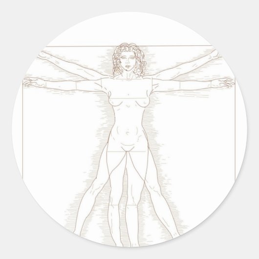 Sticker Rond Féminisme (Devant)