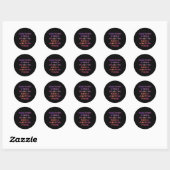 Sticker Rond Feministe HERstoric Les femmes font un monde meill (Feuille)