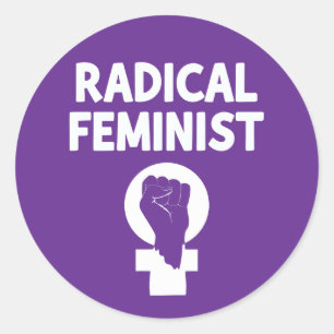 Sticker Rond Féministe Radicale