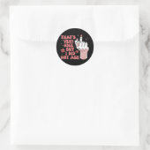 Sticker Rond Feministe sarcastique (Sac)