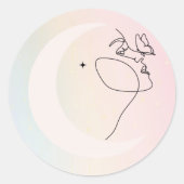 Sticker Rond Femme (Devant)