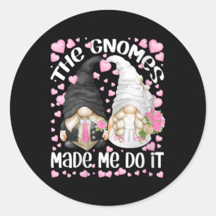 Sticker Rond Femme Amusante Mariée Mariage Et Groom Motif Le Gn