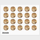 Sticker Rond Femme aux fruits (Feuille)