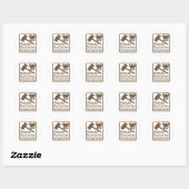 Sticker Rond Femme barbare (Feuille)