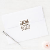Sticker Rond Femme barbare (Enveloppe)