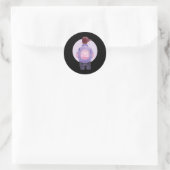 Sticker Rond femme combat l'overdose Purple Ribbon Overdose (Sac)