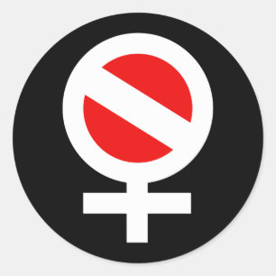 Sticker Rond Femme de scaphandre