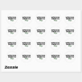 Sticker Rond Femme des forces spéciales (Feuille)