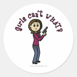 Sticker Rond Femme légère Sharpshooter