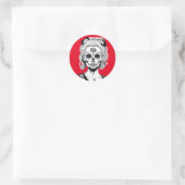 STICKER ROND FEMME SKULLHEAD (Sac)