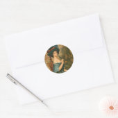 Sticker Rond Femme victorienne (Enveloppe)