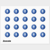 Sticker Rond Femmes (Feuille)