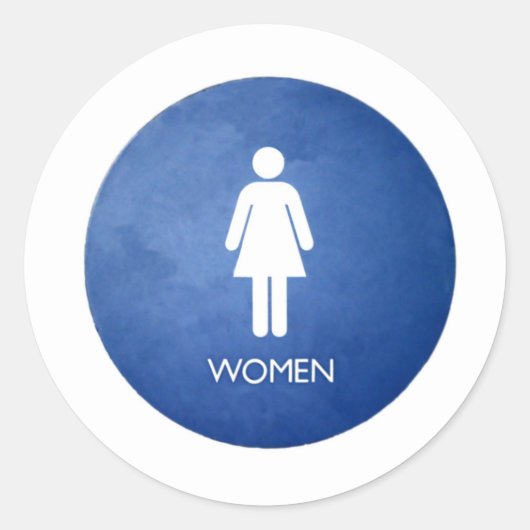 Sticker Rond Femmes (Devant)