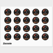 Sticker Rond Femmes africaines noires sans excuses (Feuille)