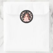 Sticker Rond Femmes avec enfant (Sac)