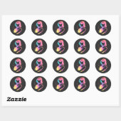 Sticker Rond Femmes avec enfant (Feuille)