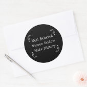 Sticker Rond Femmes bien conduites (Enveloppe)