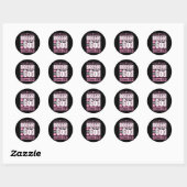 Sticker Rond Femmes Bienheureuses3 (Feuille)