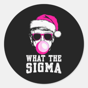 Sticker Rond Femmes électrices Trump drôles de Squad What The S
