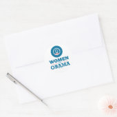 Sticker Rond Femmes pour Obama (Enveloppe)